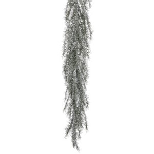 Sullivans Artificial 6'9" Snowy Weeping Pine Garland, Green - 1 of 4