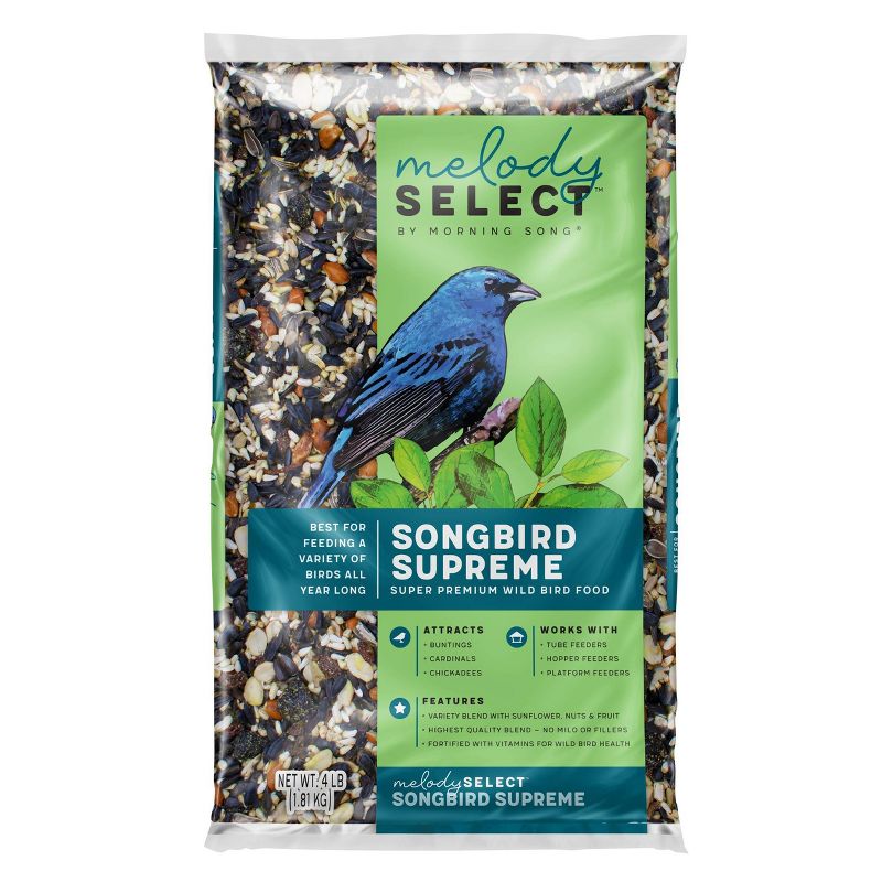 Melody Select 4lb Songbird Supreme Wild Bird Food, 1 of 10