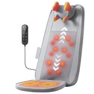 SUGIFT Full Back Massage Chair Pad – 3D Neck & Shoulder Massager with Heat, Adjustable Rollers, 5 Vibration Levels, Remote Control - 1 of 4