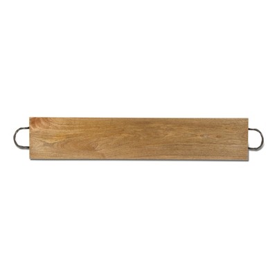 tagltd Cava Natural Wood Feasting Board and Cutting Board 39 x 7.5 x 3 Hand Wash Only Perfect for Serving Everyday