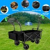 Musment Convertible Kid and Cargo Stroller Wagon with Canopy Utility Cart - 4 of 4