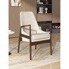 26.25"Accent Chair, Mid-Century Modern Armchair with with Solid Wood Frame - 3 of 4