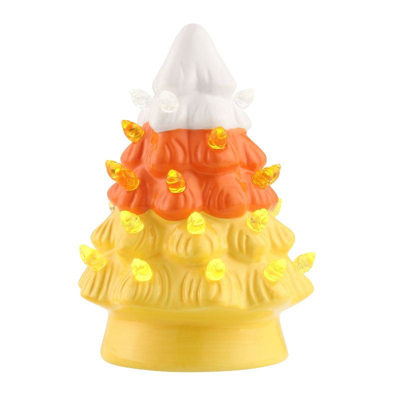 Mr. Halloween Ceramic LED Candy Corn Trees - 5.5" - Set of 4, 4 of 7