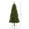 Nearly Natural 7-ft Mixed Pine Artificial Christmas Tree with 350 Clear LED Lights, Pine Cones and Berries - 2 of 4