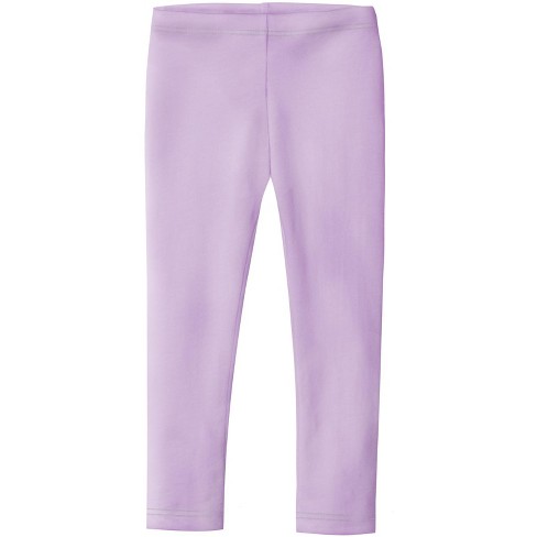 City Threads Usa-made Girls Soft 100% Cotton Solid Colored Leggings