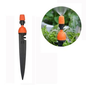 10 PACK Gardening Adjustable Equipment Micro-Spray Drip Irrigation Atomizing Sprinkler Automatic Watering Device, Size:21cm(Orange) - 1 of 4