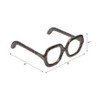 Decorative Object Metal Aluminum Eyewear-Shaped Sculpture with Textured Artisan Design - Modern Stylish Accent Decor - 3 of 4