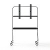 Adjustable Rolling TV Stand with Shelf and Wheels for 43-70 Inch TVs,Metal Wood Movable TV Stand-Baofuwish - 3 of 4