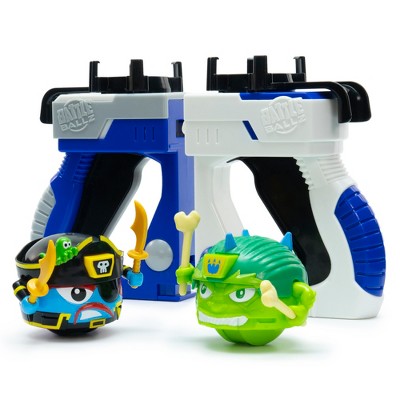 Battle Ballz: Battle Pack - Velociroar & Captain Cutlass - 2 Warriors & Joysticks, Head-To-Head, Weapon Wielding Toy, Rolling Ball Figures, Kids 5+