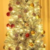 FURNIinspire Artificial Trees Prelit Pencil Christmas Tree, Christmas Decorations Tree With 895 Branch Tips, Metal Stand, Green, 27.6"*27.6"*106.3" - 4 of 4