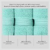 Home Weavers Elegance Essentials 550GSM 100% Cotton Zero Twist Super Absorbent Bath Towel Set - 4 of 4