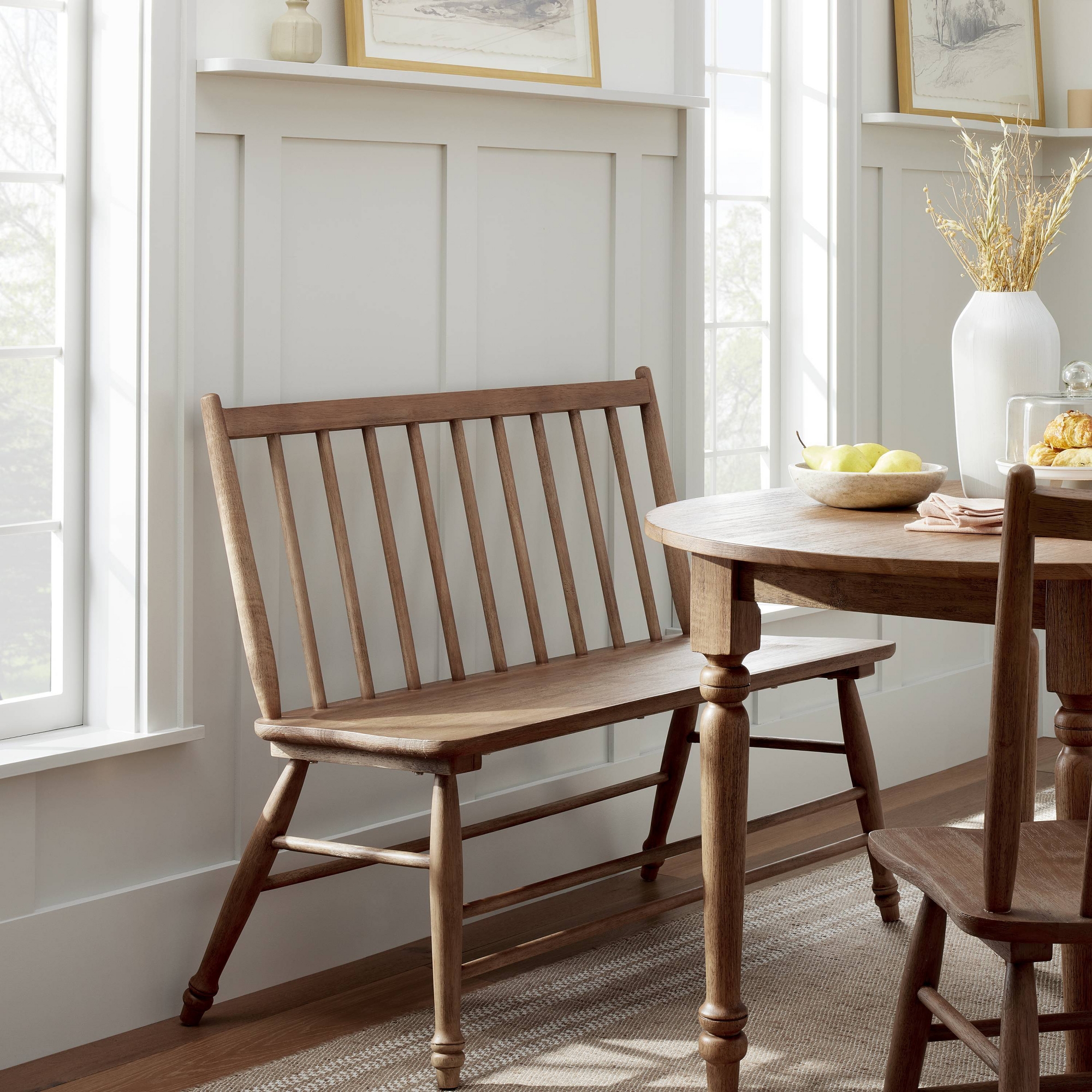 Vintage Windsor Dining Bench