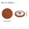 Unique Bargains Round Metal Sewing Cloth Covered Button 10 Pcs - 2 of 4