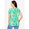 Woman Within Women's Plus Size Perfect Printed Short-Sleeve Scoopneck Tee - 3 of 4