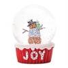 Gingerbread Snowman Christmas Globe Set of 2 With Holiday Words by Melrose - 2 of 3