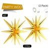 PartyWoo Foil Balloons Gold Star Starburst Point 42 Inch 2 pcs - 4 of 4
