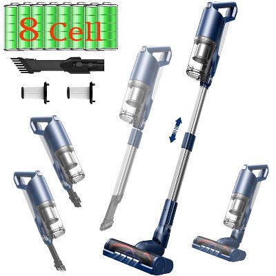 WHALL Cordless Vacuum Cleaner, Stick Vacuum Cordless 25Kpa Suction 280W, Rechargeable Cordless Vacuum with 50min Runtime for Home/Carpet, Floor Vacuum