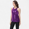 Anna-Kaci Women's Sleeveless Sequin Halter Top with Pleated Neckline and Sparkling Finish - 3 of 4