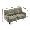 CAVINAS 56.3" Loveseat Sofa with USB Charging,Boucle Sofa for Small Space,2-Seater Couch with 4.33" High-Resilience Sponge for Living Room - 4 of 4