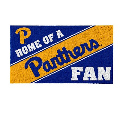 Evergreen Home of a Fan University of Pittsburgh 28" x 16" Woven PVC Indoor Outdoor Doormat