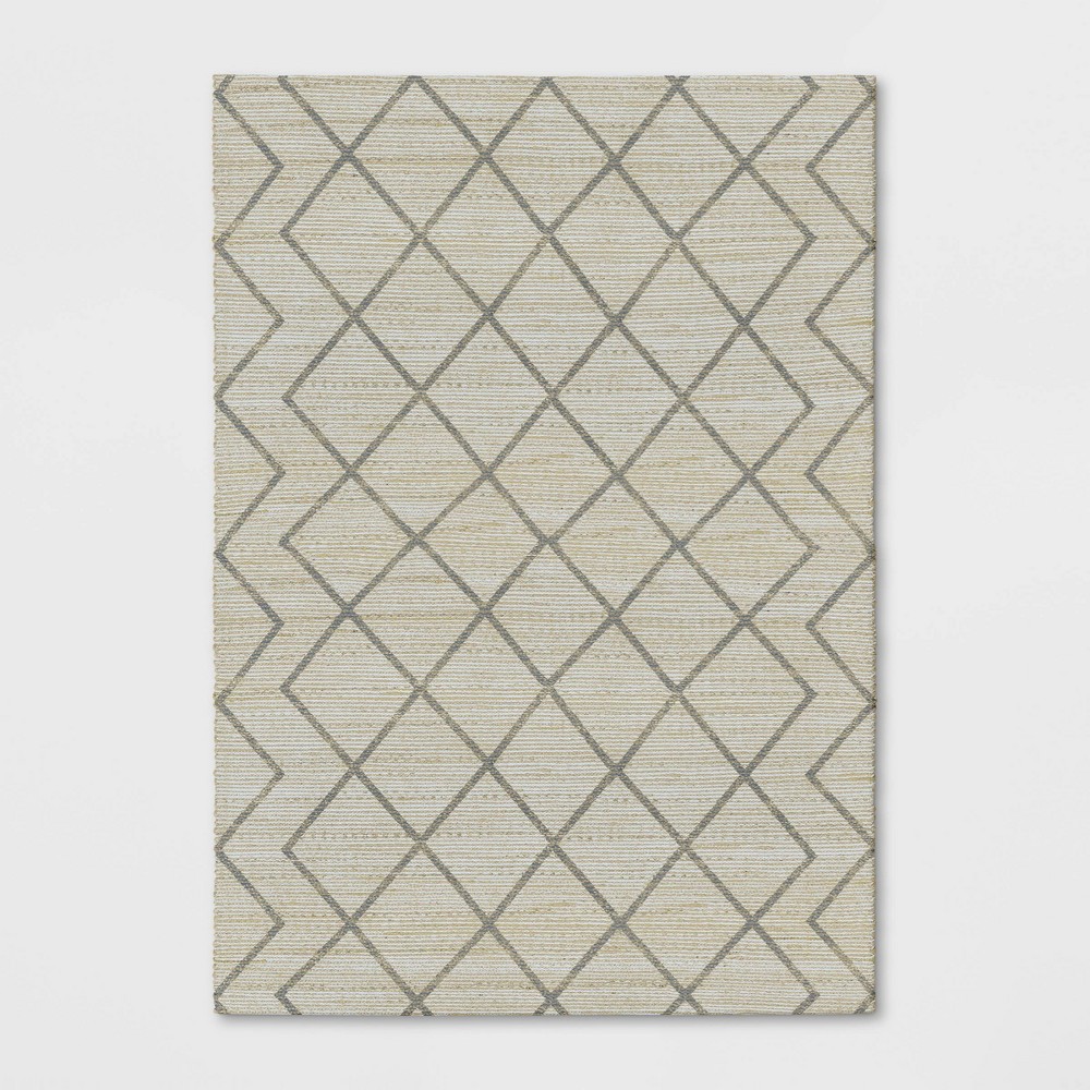 Photos - Area Rug 7'x10' Kagen Printed Woven Geometric Rug Ivory - Project 62™