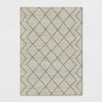 7'x10' Kagen Printed Woven Geometric Rug Ivory - Project 62™