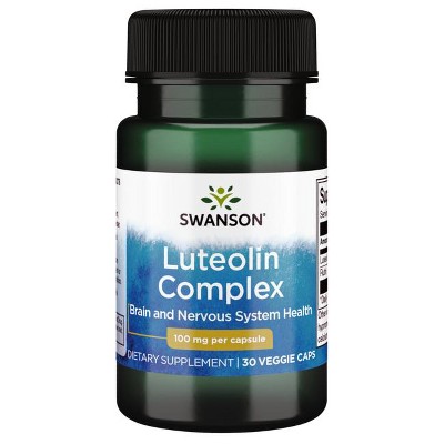Swanson Dietary Supplements Luteolin Complex 100 mg 30 Veg Caps.