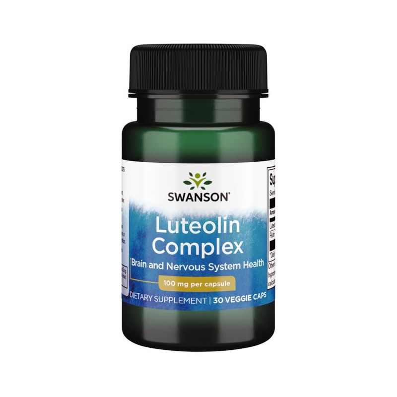 Swanson Dietary Supplements Luteolin Complex 100 mg 30 Veg Caps, 1 of 3