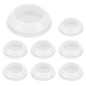Unique Bargains Silicone Waterproof Durable Shock Absorption Mechanical Fasteners White - 1 of 4