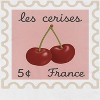 Rerun Island Women's Les Cerises France Short Sleeve Graphic Cotton T-Shirt - White L - 2 of 4