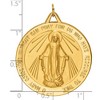 Black Bow Jewelry 14k Yellow Gold Large Round Miraculous Medal Pendant - 4 of 4