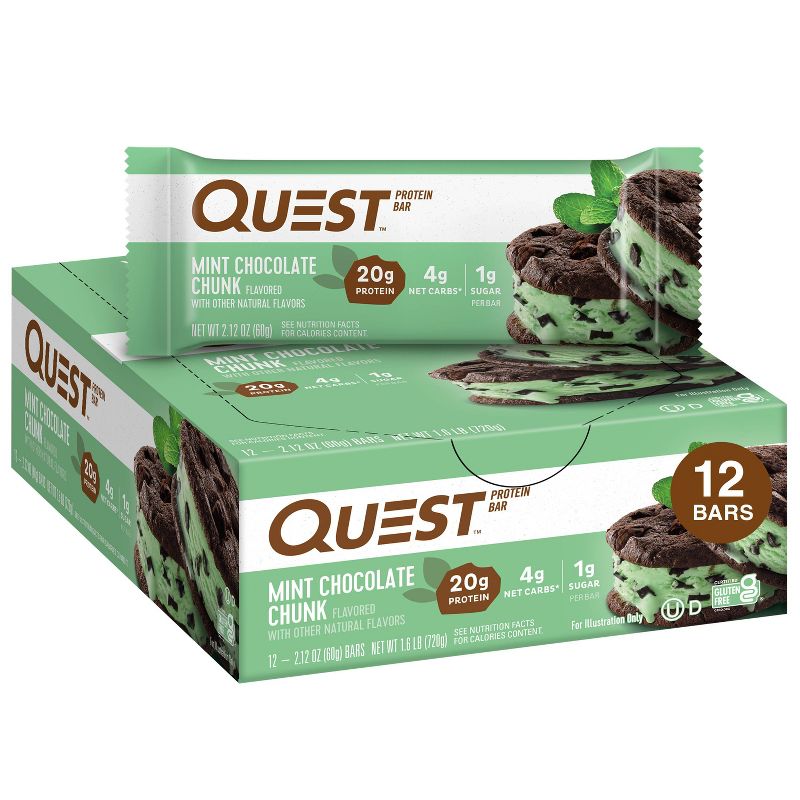 Quest Nutrition Protein Bar - Mint Chocolate Chunk, 1 of 12