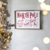 Whisen 26x18"H North Pole Trading Company Wall Sign, for Christmas Holiday Table Wall Decor - White & Red - 2 of 4