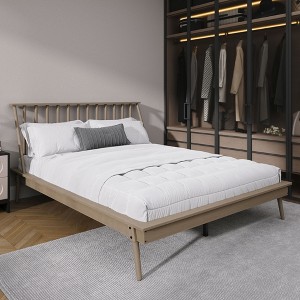 ChaletPosh Wooden Platform Bed - 1 of 4
