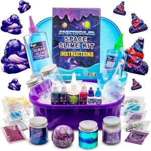 Original Stationery Spectacular Space Slime Kit | DIY Slime Making Kit to Create Glow in the Dark Slime, Galaxy Slime Jar - 1 of 4