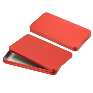 Unique Bargains Tinplate Money Ticket Credit Card Check Organizing Decorative Banks 6.7" x 3.5" 2 Pcs - 1 of 4