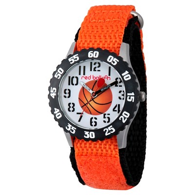 Boys' Red Balloon Stainless Steel Time Teacher Watch - Orange