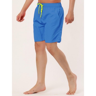 Lars Amadeus Men's Drawstring Surfing Mesh Lining Solid Swimwear Beach Board Shorts 2 Pack Dark Blue 30 — фото 2