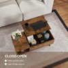 NicBex 39 Inch Wood Lift Top Coffee Table with Hidden Compartment and Shelf for Living Room,Reception Room,Brown - 4 of 4