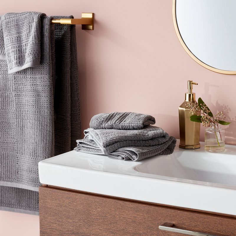6pc Modern Bath Towels and Washcloths Set - Threshold™, 3 of 14