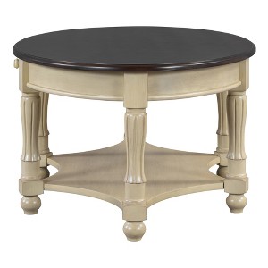 Ridstar Modern Oval Coffee Tables with Storage For Living Room-Brown - 1 of 4