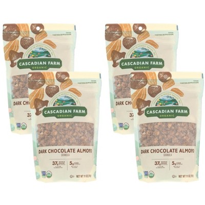 Cascadian Farm Organic Dark Chocolate Almond Granola - Case of 4/11 oz