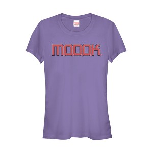 Juniors Womens Marvel MODOK Villain Logo T-Shirt - 1 of 3