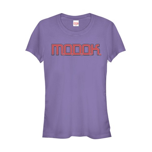 Juniors Womens Marvel MODOK Villain Logo T-Shirt - image 1 of 3