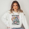 Simply Sage Market Women's Graphic Sweatshirt Never Stop Exploring - L - White - 2 of 3