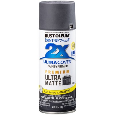 matte black spray paint for plastic