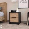 NicBex 16.1 inch Wide Nightstand with 2 Drawers,Side Table with Large Storage Space and Metal Handle,Bedside Table for Bedroom,Living Room - 2 of 4