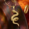 Ross-Simons Italian 18kt Yellow Gold Coiled Snake Pendant Size 2.13 - 3 of 4