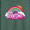 Women's - Barbie - Barbie Logo Rainbow Lightweight French Terry Wide Neck Long Sleeve Shirt - 2 of 4