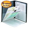 Smead Organized Up Multi Pocket Organizer, Eight Pockets, Letter Size,  Black (87722) : Target